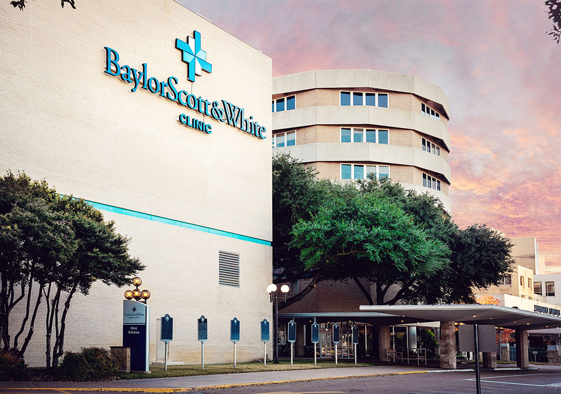 Building façade of Baylor, Scott & White clinic