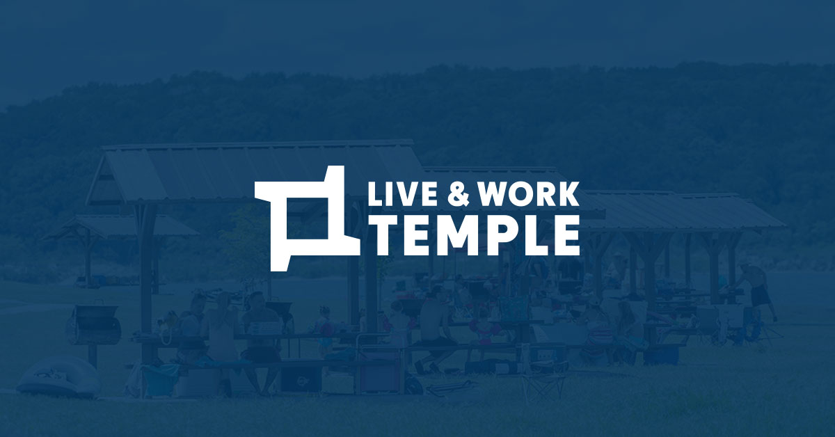 Live & Work Temple logo