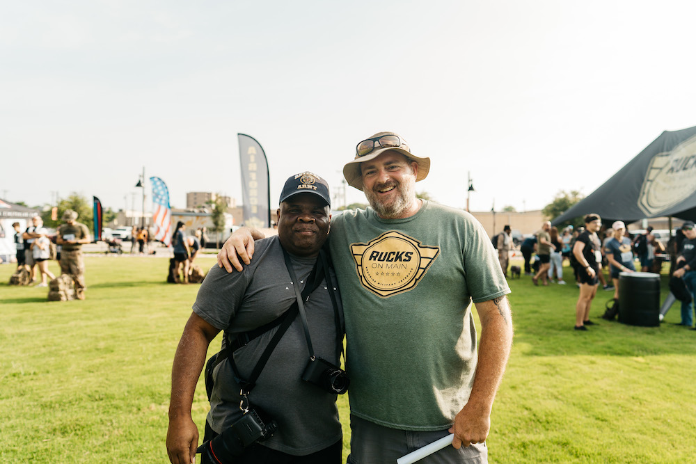 A Rucks event honoring military veterans in Temple, Texas